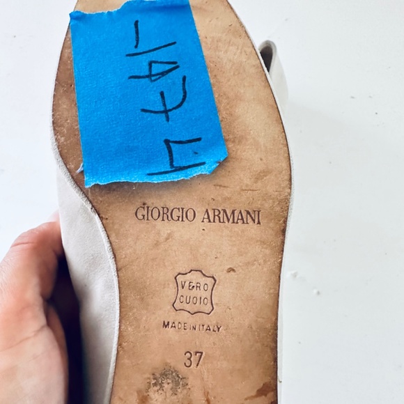 Giorgio armani flat suede size 37 - Picture 7 of 9
